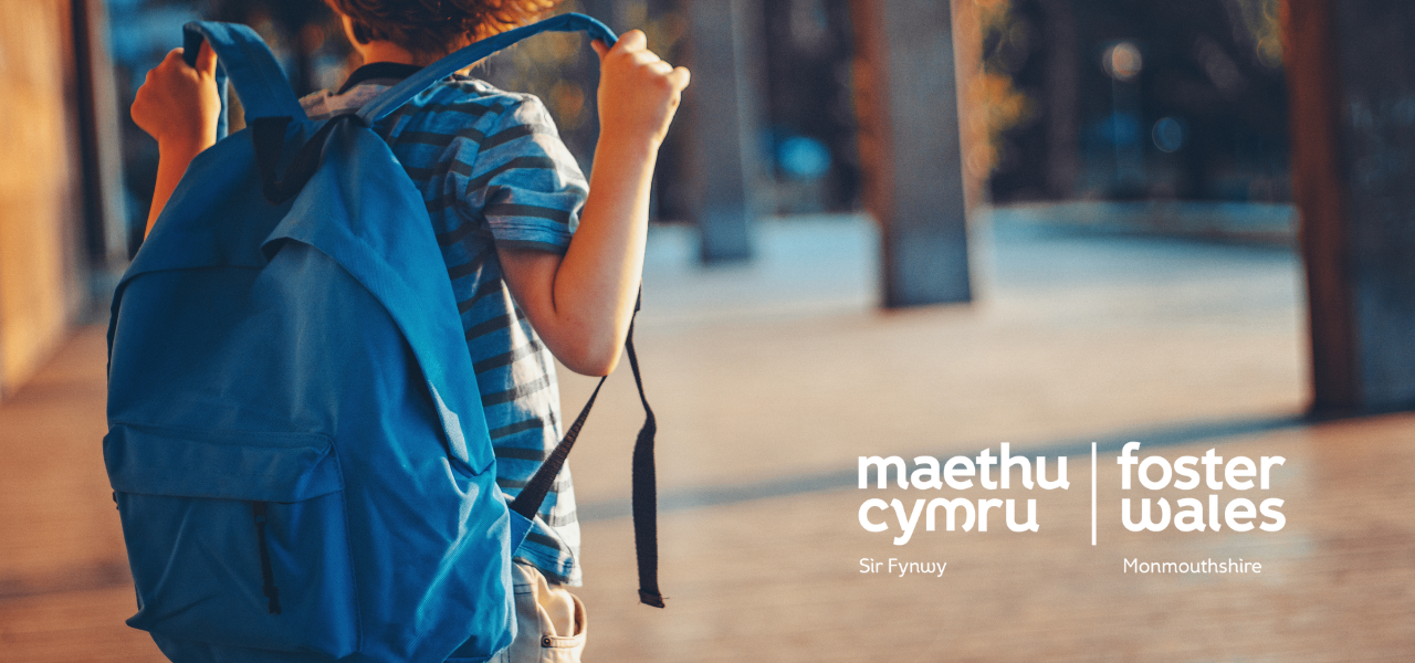 young child with his backpack